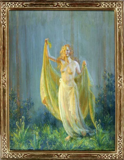 Charles Courtney Curran Semi Nude Women In Joyful Moment For Sale At