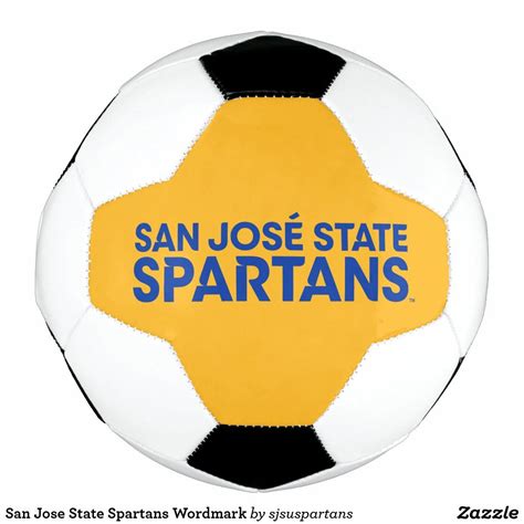 San Jose State Spartans Wordmark Soccer Ball Zazzle Soccer Soccer