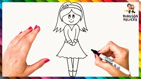 Cómo Dibujar Una Mujer Paso A Paso 👩 Mujer Dibujo Para Niños Youtube
