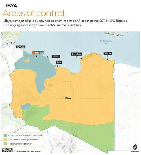 Libya On A Map Islands With Names