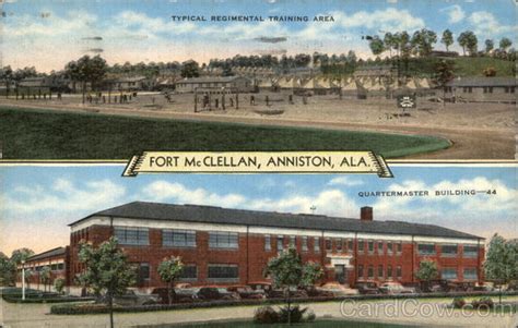 Fort Mcclellan Anniston Ala Typical Regimental Training Area