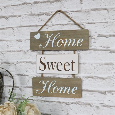 Find the best deals on old favorites and new trends in wall decorations all in one place! 'Home Sweet Home' Hanging Wall Plaque - Melody Maison®