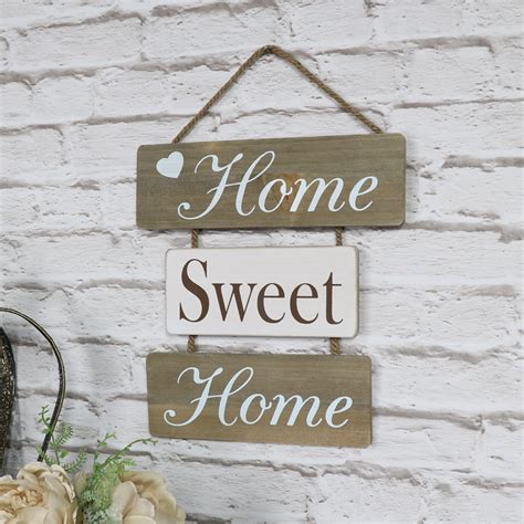 Here's how to get the look on a. 'Home Sweet Home' Hanging Wall Plaque - Melody Maison®