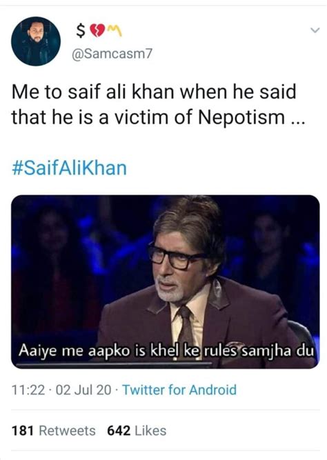 Saif Ali Khan Says He Was A Victim Of Nepotism And Twitterati Cant
