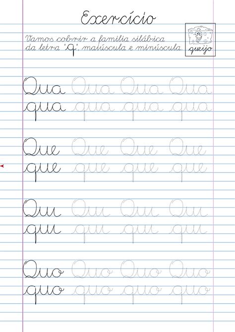Atividade Alfabeto Silabico Letra Q Pontilhada Para Imprimir Gratis Cursive Writing Practice