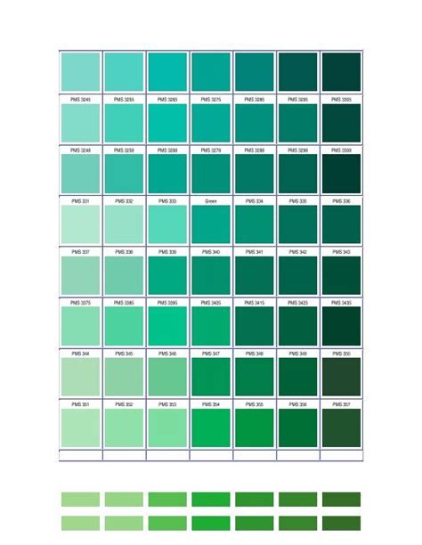 Pantone Color Chart Blue Green Pantone Color Chart Pms Color Chart Images