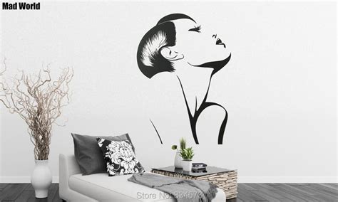 Mad World Sexy Girl Fashion Style Hair Beauty Salon Wall Art Stickers Wall Decal Home Decoration