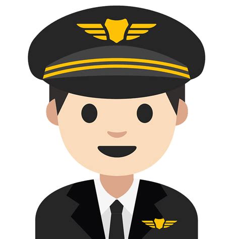 Man Pilot Emoji Clipart Free Download Transparent Png Creazilla