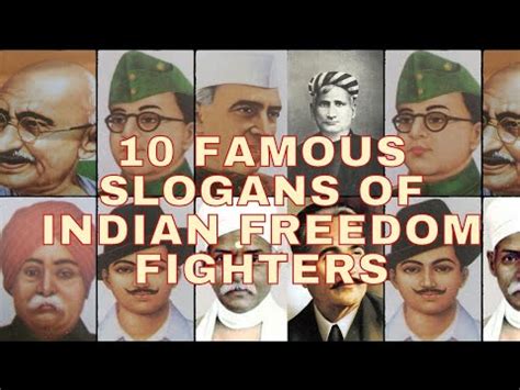 Famous Slogans Of Indian Freedom Fighters Youtube