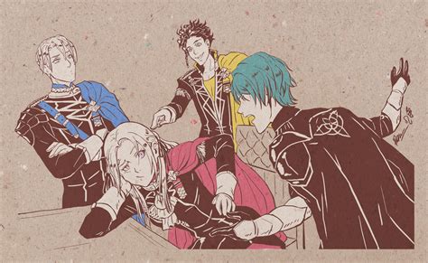 Fire Emblem Three Houses Byleth Edelgard Dimitri And Claude