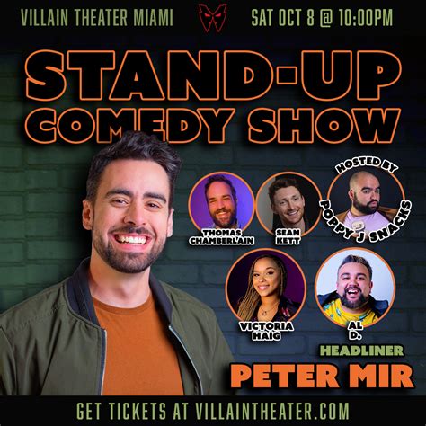 Stand Up Comedy Show With Peter Mir — Villain Theater