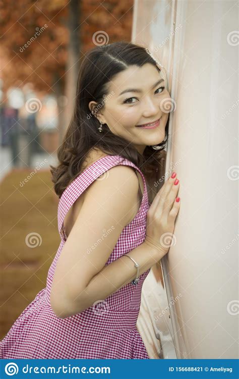 Beautiful Asian Business Woman Kazakh Fashion Girl Stock Image Image