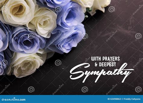 With Prayers And Deepest Sympathy Stock Illustration Illustration Of