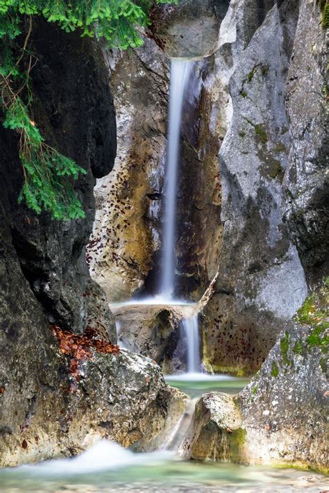 Kleiner Wasserfall Bei Kochel Am See Foto And Bild Landschaft Wasserfälle Bach Fluss And See