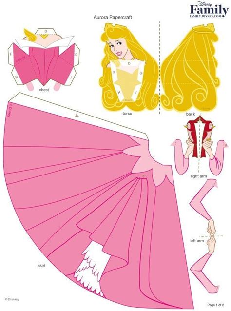 Princesse Disney En Papier Tutoriel Papercraft Disney Manualidades