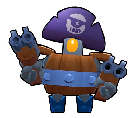 Penny shoots bags of coins, damaging the target and anyone standing behind. Darryl | Brawl Stars Wiki | Fandom