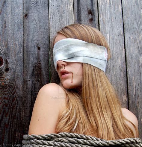 Tied And Blindfolded By Insanedoodler On Deviantart