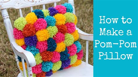How To Make A Pom Pom Pillow Youtube