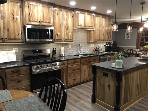 Hickory is a type of north american tree form the walnut family. Natural Hickory Cabinets | Hickory cabinets, Natural ...