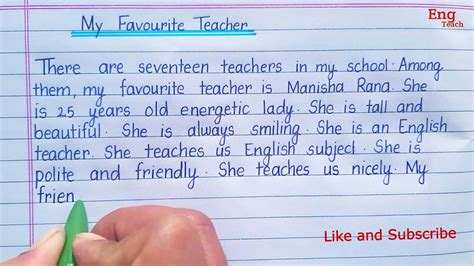 🏷️ My Favourite Teacher Paragraph My Favorite Teacher Paragraph For Class 6 2022 10 27