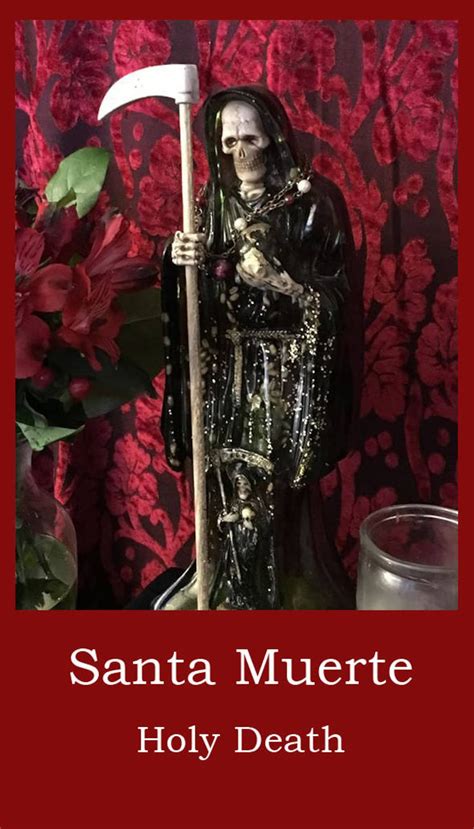 Santa Muerte Prayer Card Praise And Thanks Holy Death Etsy