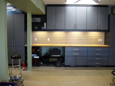 Installation of cabinets is not that difficult, in fact, you can do it by yourself. Garage wall cabinets | Garage Decor And Designs | Garage ...