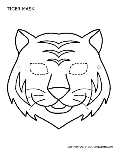 Tiger Mask Free Printable Templates Coloring Pages FirstPalette Com