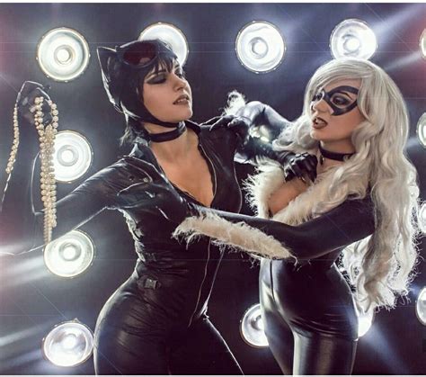 Black Cat Vs Catwoman Cosplay Catwoman Cosplay Black Cat Marvel Cat