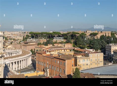 Skyline From Vatican City Landmarks Panoramic View Stock Photo Alamy