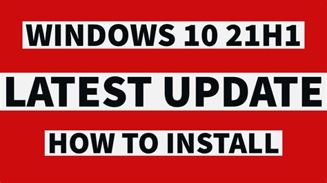 Download And Install Windows 10 21h1 Update 2021 Windows 10 21h1