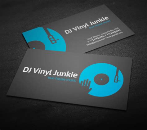 Buy dj business card graphics, designs & templates from $3. Amazing DJ Business Cards PSD Templates | Design | Graphic ...