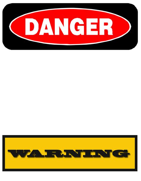 Free Printable Warning Signs Download Free Printable Warning Signs Png