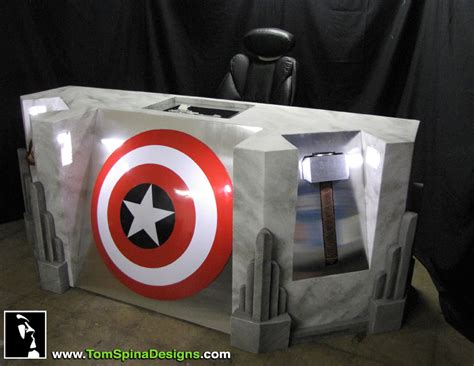 The Avengers Desk Movie Themed Furniture Tom Spina Designs Tom