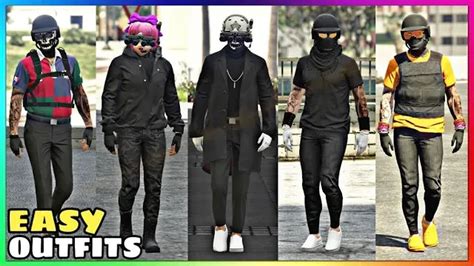 Top 5 Best Easy To Make Male Tryhard Outfits 41 Gta Online