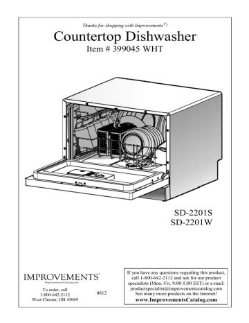 Countertop Dishwasher Manualzz