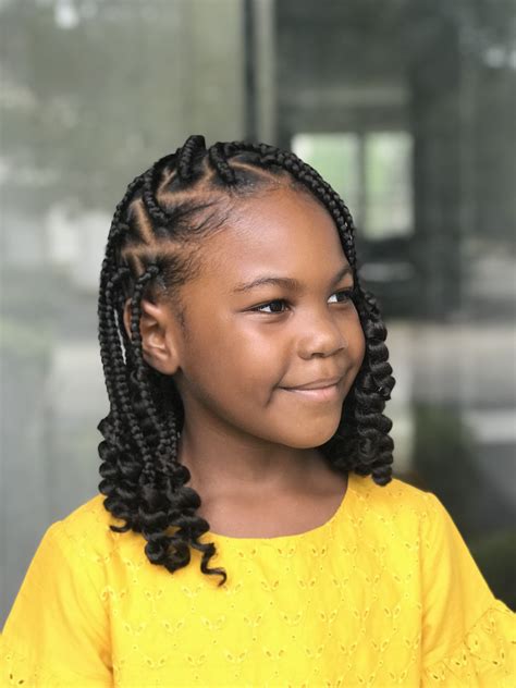 The Little Black Girl Braided Hairstyles With Weave For New Style