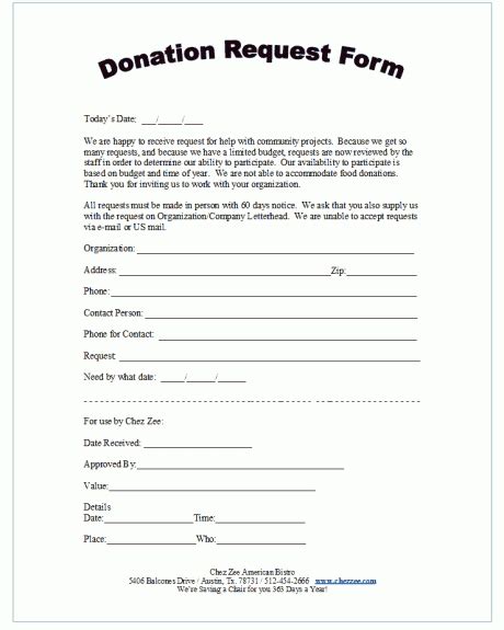 36 Free Donation Form Templates In Word Excel Pdf