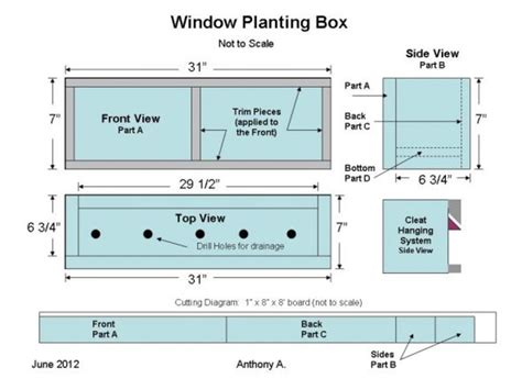 Window Planter Box Plans How To Build A Window Box Dengarden