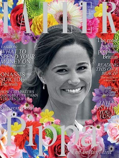 Pippa Middleton Is Tatlers Cover Girl Six Months After Kate Daily