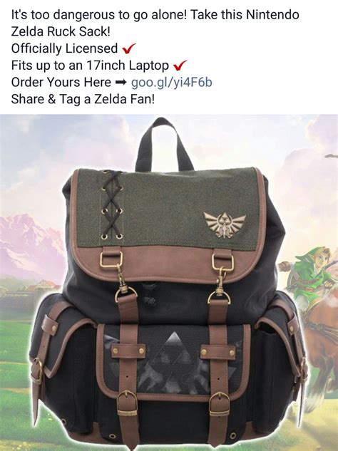 Zelda Backpack Rucksack Backpack Leather Backpack Nintendo Legend