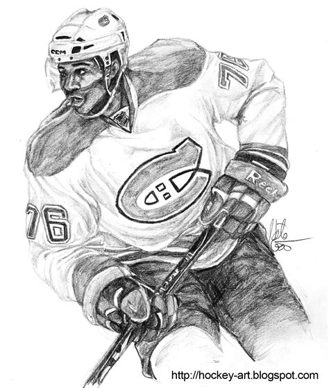 Montreal Canadiens Goalie Coloring Pages Sketch Coloring Page