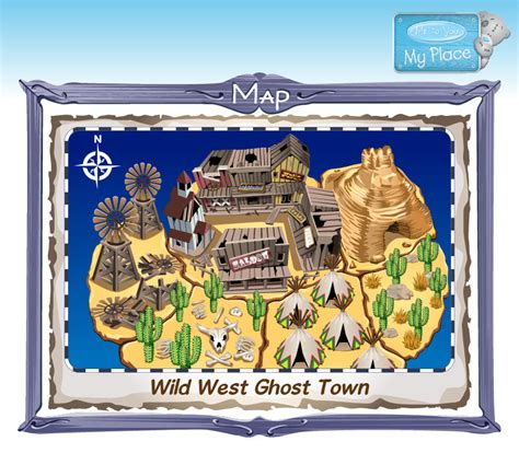Wild West Town Map