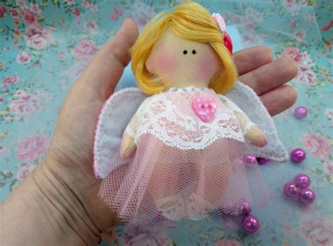 Rag Doll Fabric Doll Toy Rag Doll Angel 5 Inches Etsy