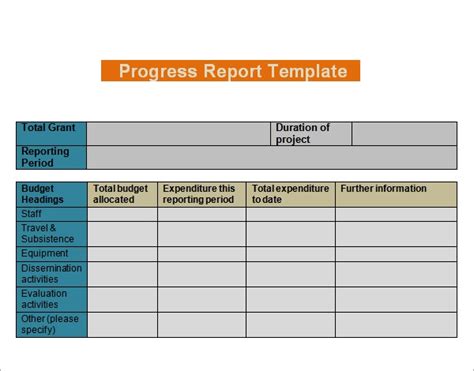 Progress Report Templates 7 Free Documents In Pdf Word