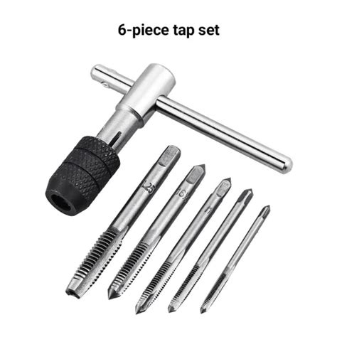 M3 M8 T Type Wrench Drill Set Thread Plug Tap Tapping Threading Tool
