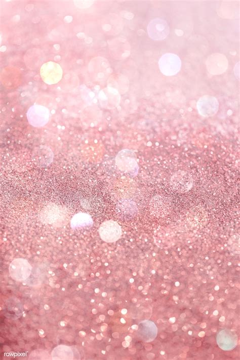 Rose Gold Glitter Bokeh Background Premium Image By