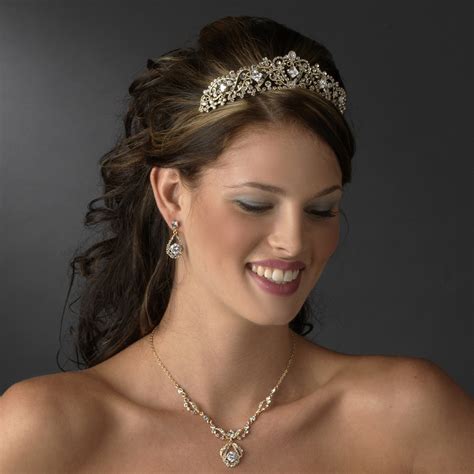 gorgeous princess romantic wedding tiara elegant bridal hair accessories