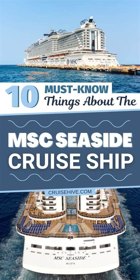 10 Must Know Things About The Msc Seaside Cruise Ship