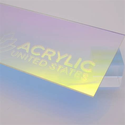 Acrylic Ab Plexiglass Sheetpmma Iridescentradiant Sheet Etsy
