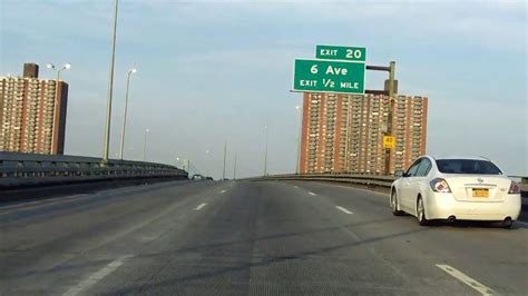 Gowanus Expressway Interstate 278 Exits 26 To 18 Southwestbound